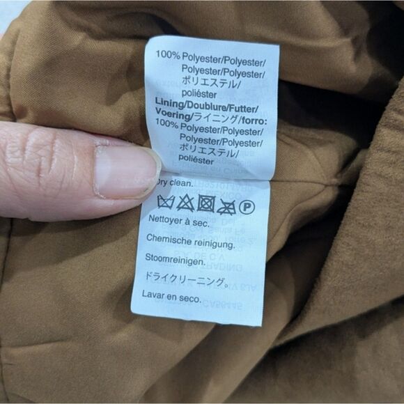 NWT J. Crew Factory Women's Brown Faux Suede Ruffle Mini Skirt Lined Western 8 - Picture 9 of 10